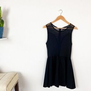For Love and Lemons Mini Sheer Panel Dress M Medium
